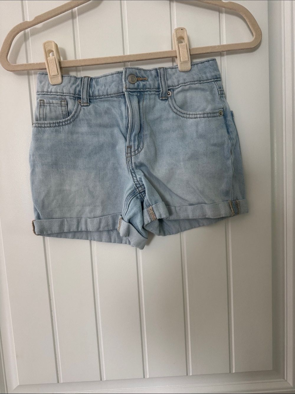 wonder nation Light Blue Rolled Hem Jean Shorts